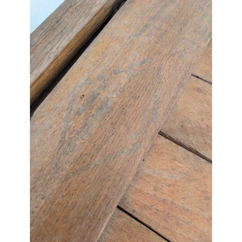 Lot Of 2 Antique Vintage Slat Wood Folding Chairs Snyder Chair Co. USA